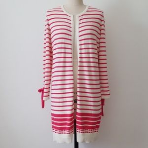 Stripe Sweater Cardigan